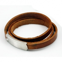 Wikkelarmband bruin